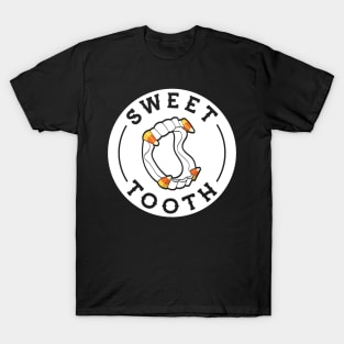 Halloween Candy Corn Vampire Fangs T-Shirt